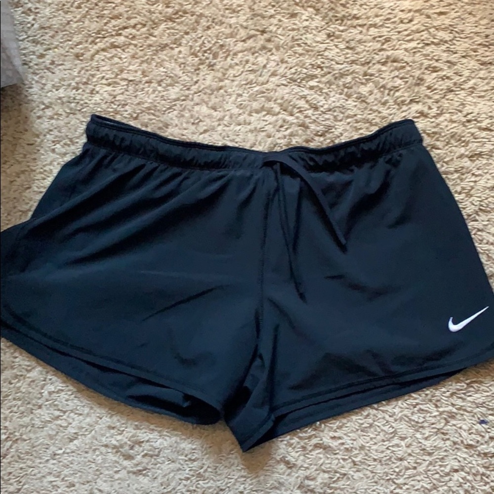 Good Condition Nike Black Shorts with Compression